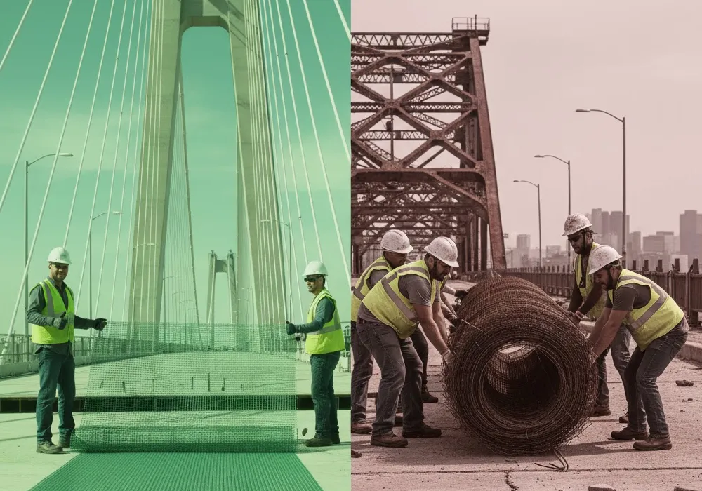 Faster F+G Mesh Installation Less Labor